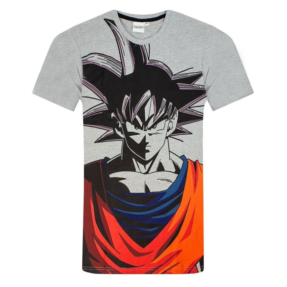 Dragon Ball Z Mens Goku Long Pyjama Set / Gray/Black/Red